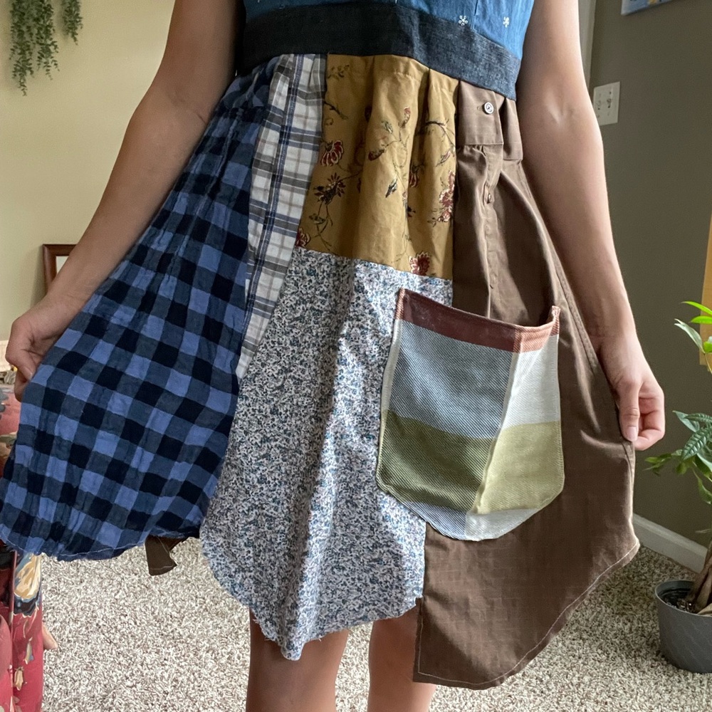 Handmade patchwork dress - Picture 5 of 13